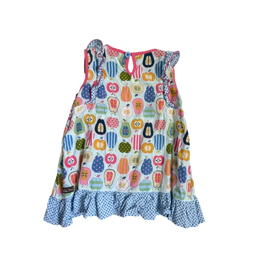 Matilda Jane The Adventure Begins Quiz Me Top Apples Pears Ruffles Girls Size 4‎